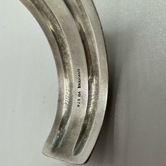 BA Suarti Sterling Silver Balinese Braided Cuff 925 Indonesia - Picture 3 of 7